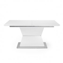 Mesa de comedor extensible modelo cuarzo blanco mate