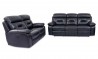 CONJUNTO SOFAS 3+2 PLAZAS MODELO ROOSEVELT ELECTRICO EN PIEL COLOR MARINO Sofás 2.515,00 € 2.078,51 €