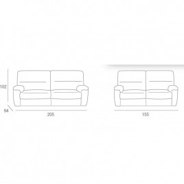 CONJUNTO SOFAS 3+2 PLAZAS ESPINELA Sofás 1.286,00 € 1.062,81 €