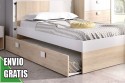 CAMA ARRASTRE DINA 90X190 NATURAL BLANCO dormitorios juveniles 78,00 € 64,46 €