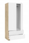 ARMARIO 2 PUERTAS 2 CAJONES YOUTH, EN DOS COLORES BLANCO Y ROBLE Resfor 135,00 € 111,57 €