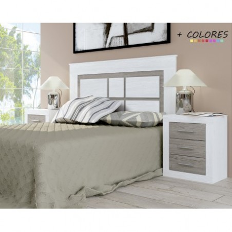 Dormitorio modelo lara 22 color andersen pino gris