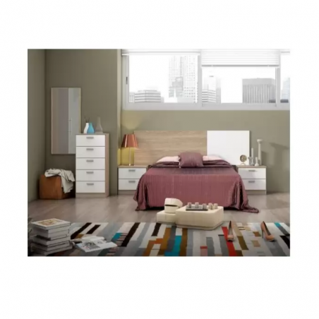 Dormitorio Completo Modelo New Couple en Sable y Blanco Dormitorios de matrimonio 147,00 € 121,49 €