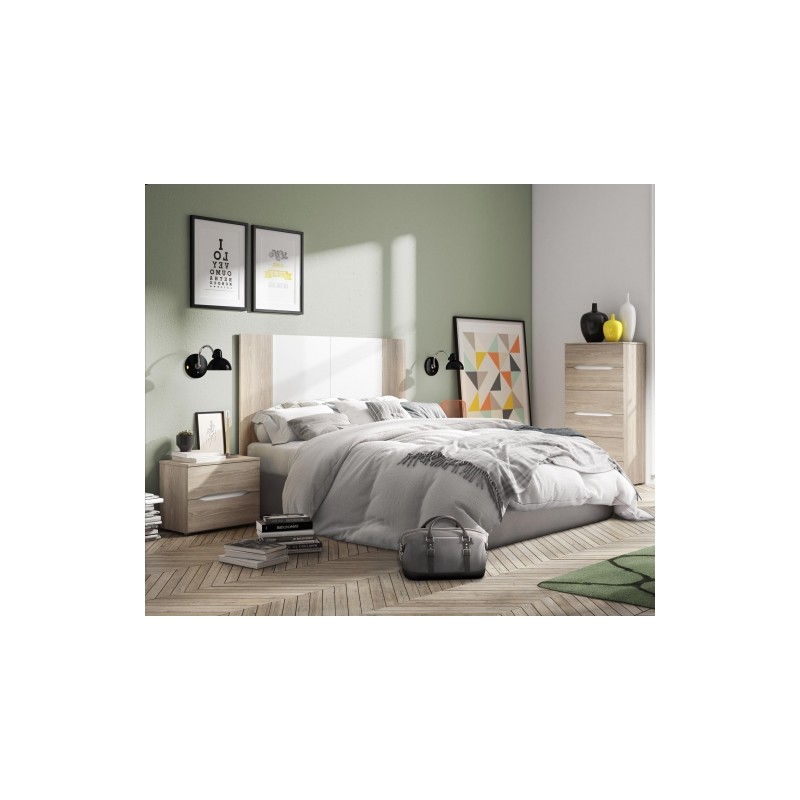 Dormitorio modelo Dueto en Sable y blanco mesitas Ruan Dormitorios de matrimonio 217,00 € 179,34 €