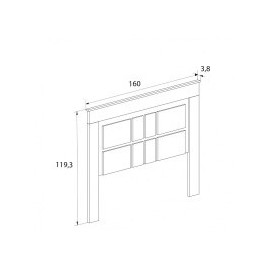 Dormitorio modelo chellen 02 color cambria blanco