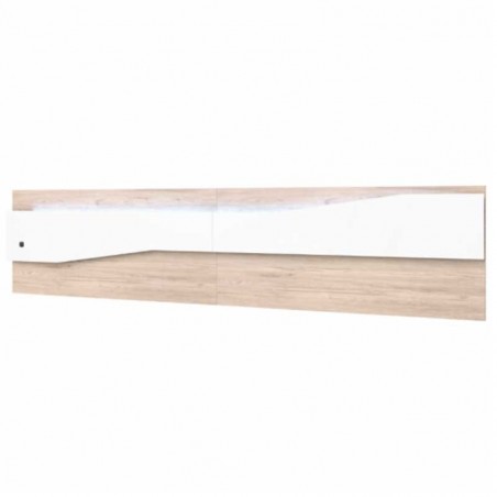 Cabecero leds Nantes en sahara-blanco de 220 cm