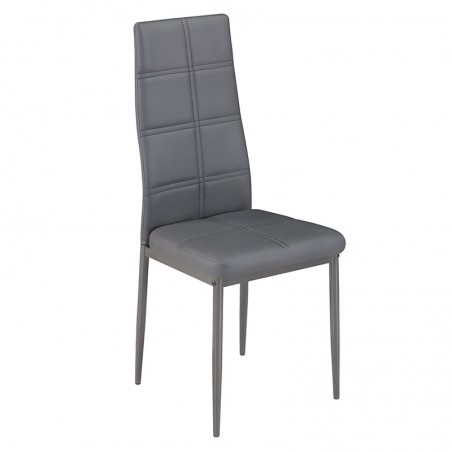 SIlla Tapizada Modelo Axiss Color Gris