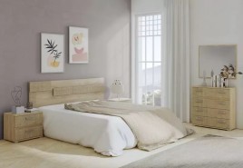 Dormitorio Completo Modelo Córdoba Con Comoda Y Espejo